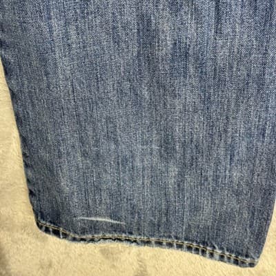 Polo Ralph Lauren Jeans Mens 42x32 Blue Denim Phoenix Straight Leg Dungarees - Thumbnail 6