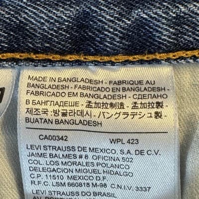 Levi's 550 Jeans Mens 40x30 Blue Relaxed Fit Tapered Leg Denim Red Tab - Thumbnail 7