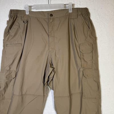 5.11 Tactical Pants Mens 42x30 Khaki Taclite Pro Ripstop Cargo Utility Outdoor - Thumbnail 4