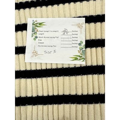 Zara Sweater Women’s S Beige Brown Striped Cowl Neck Pullover Cozy Knit W 45 - Thumbnail 7