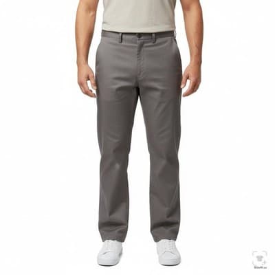 Dickies Pants Boys XL 40x30 Gray Chino Twill Polyester Cotton Zip Honduras - Thumbnail 4