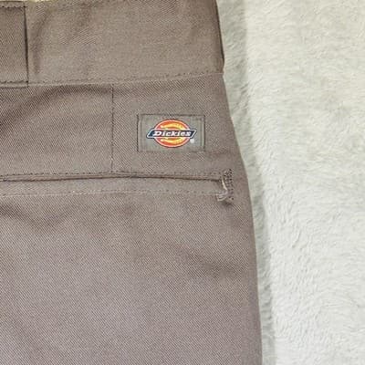 Dickies Pants Boys XL 40x30 Gray Chino Twill Polyester Cotton Zip Honduras - Thumbnail 7