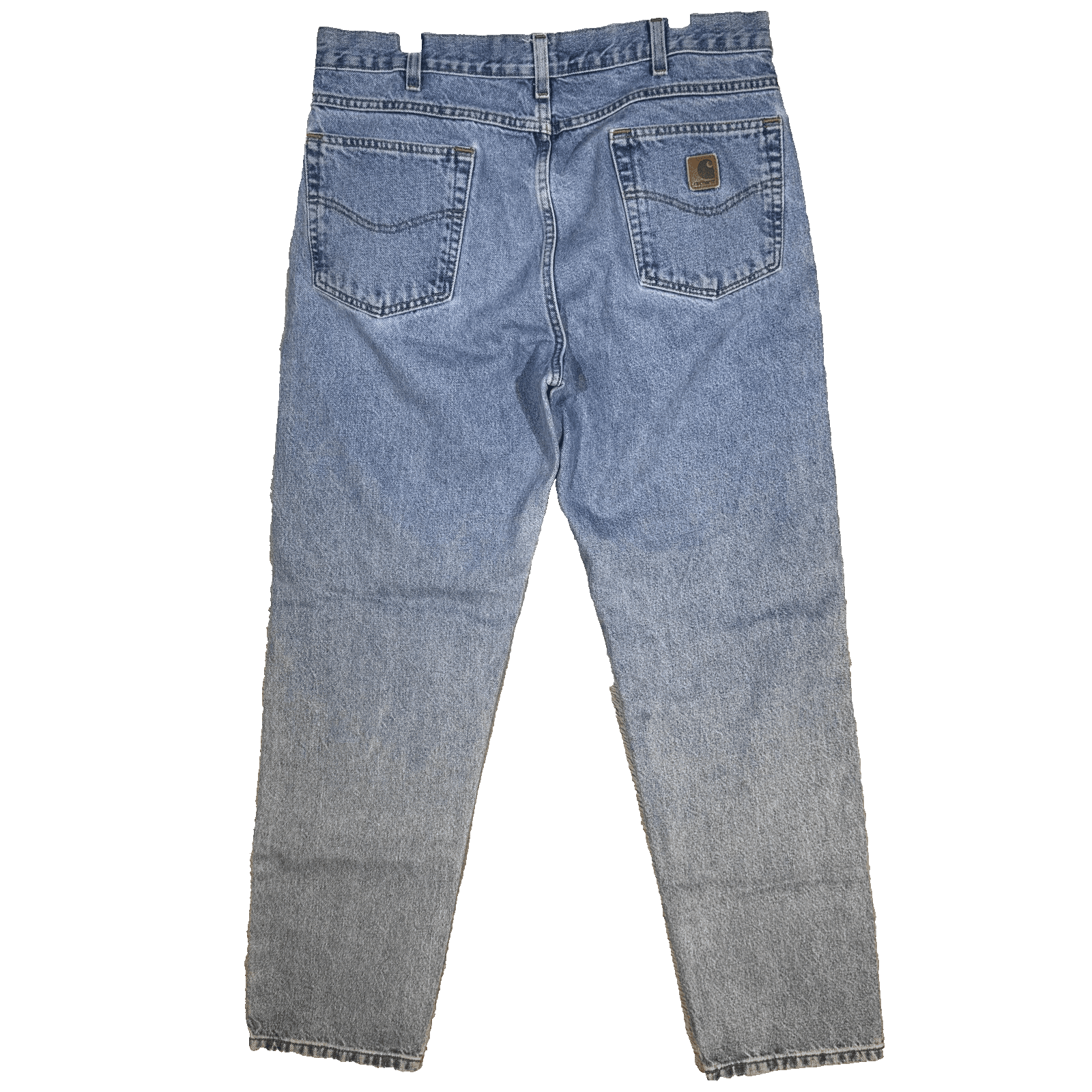 Carhartt Jeans Mens 34x28 Blue Denim Relaxed Fit 100 Cotton Workwear - Thumbnail 2