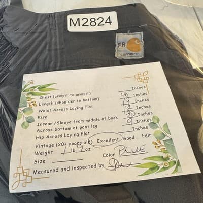 Carhartt FR Cargo Pants Mens 38x30 Blue Westex DH CAT2 Arc Flash Workwear - Thumbnail 9