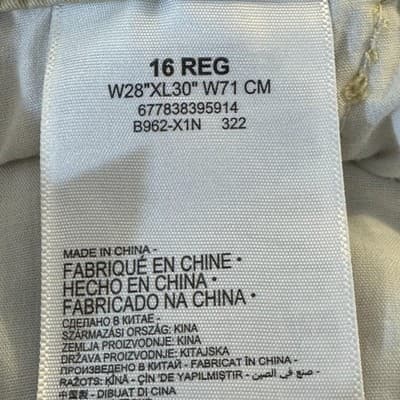 Levi’s XX Chino Pants Youth 16 28x30 Cream Khaki Slim Stretch Casual - Thumbnail 4
