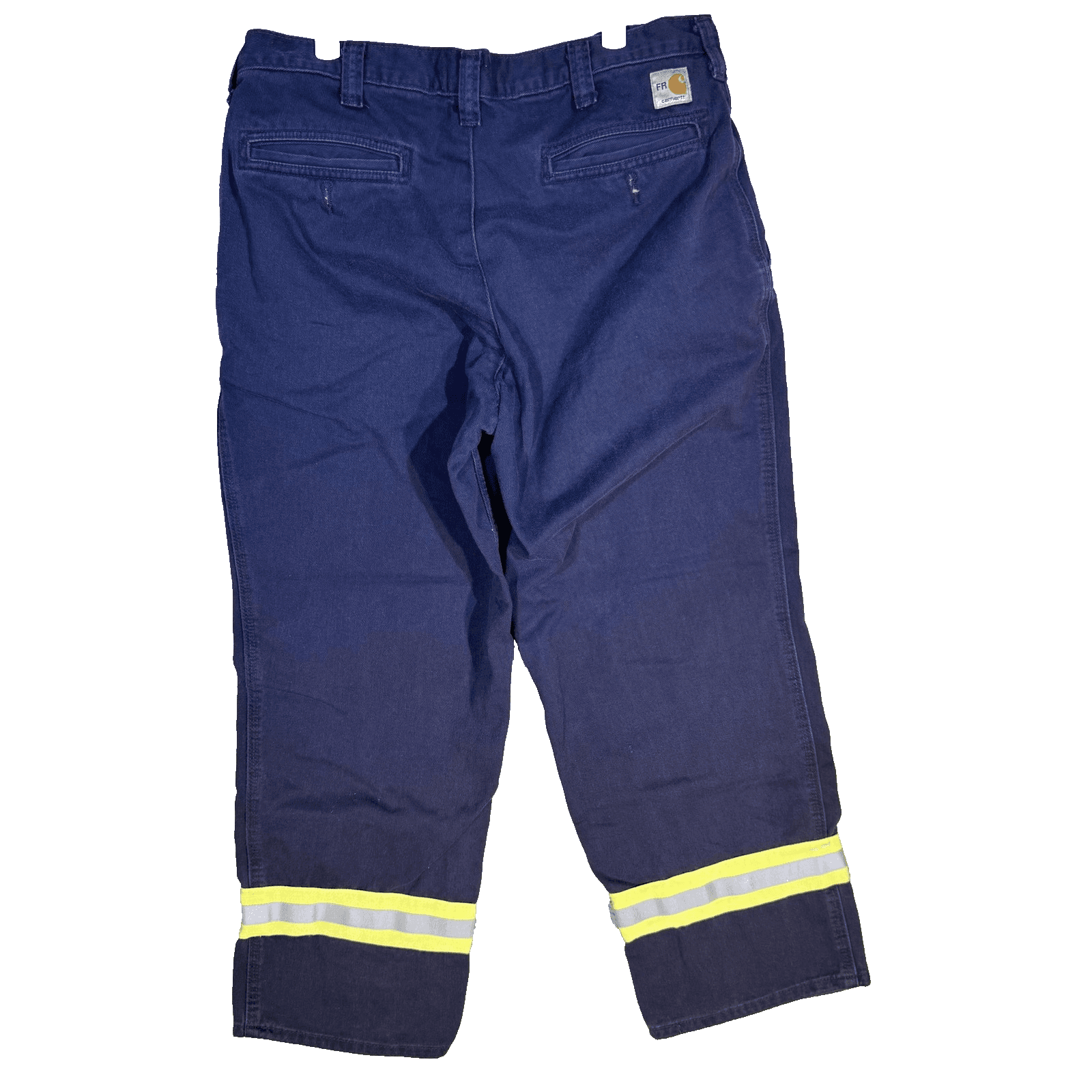 Carhartt FR Pants Mens 34x28 Navy Flame Resistant Reflective Tape CAT2 Work - Thumbnail 2