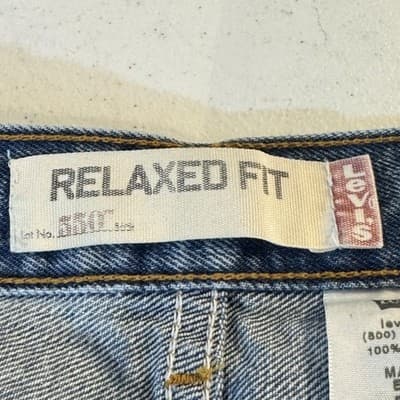 Levi's 550 Jeans Mens 32x34 Blue Relaxed Fit Tapered Leg Medium Wash - Thumbnail 4