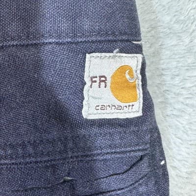 Carhartt FR Cargo Pants Mens 38x30 Blue Westex DH CAT2 Arc Flash Workwear - Thumbnail 3