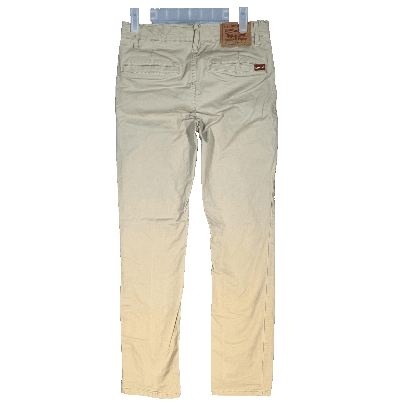 Levi’s XX Chino Pants Youth 16 28x30 Cream Khaki Slim Stretch Casual - Thumbnail 2