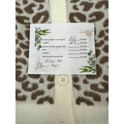 Violets & Roses Women’s XL Tan Brown Cardigan Sweater Soft Knit Open Front W 50 - Thumbnail 6