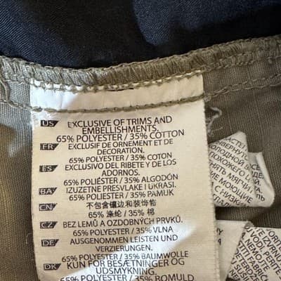 5.11 Tactical Cargo Pants Mens 42x30 Taupe Ripstop Elastic Waist Multi Pocket - Thumbnail 13