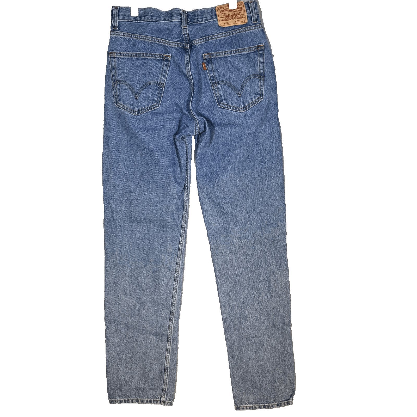 Levi's 550 Jeans Mens 32x34 Blue Relaxed Fit Tapered Leg Medium Wash - Thumbnail 2