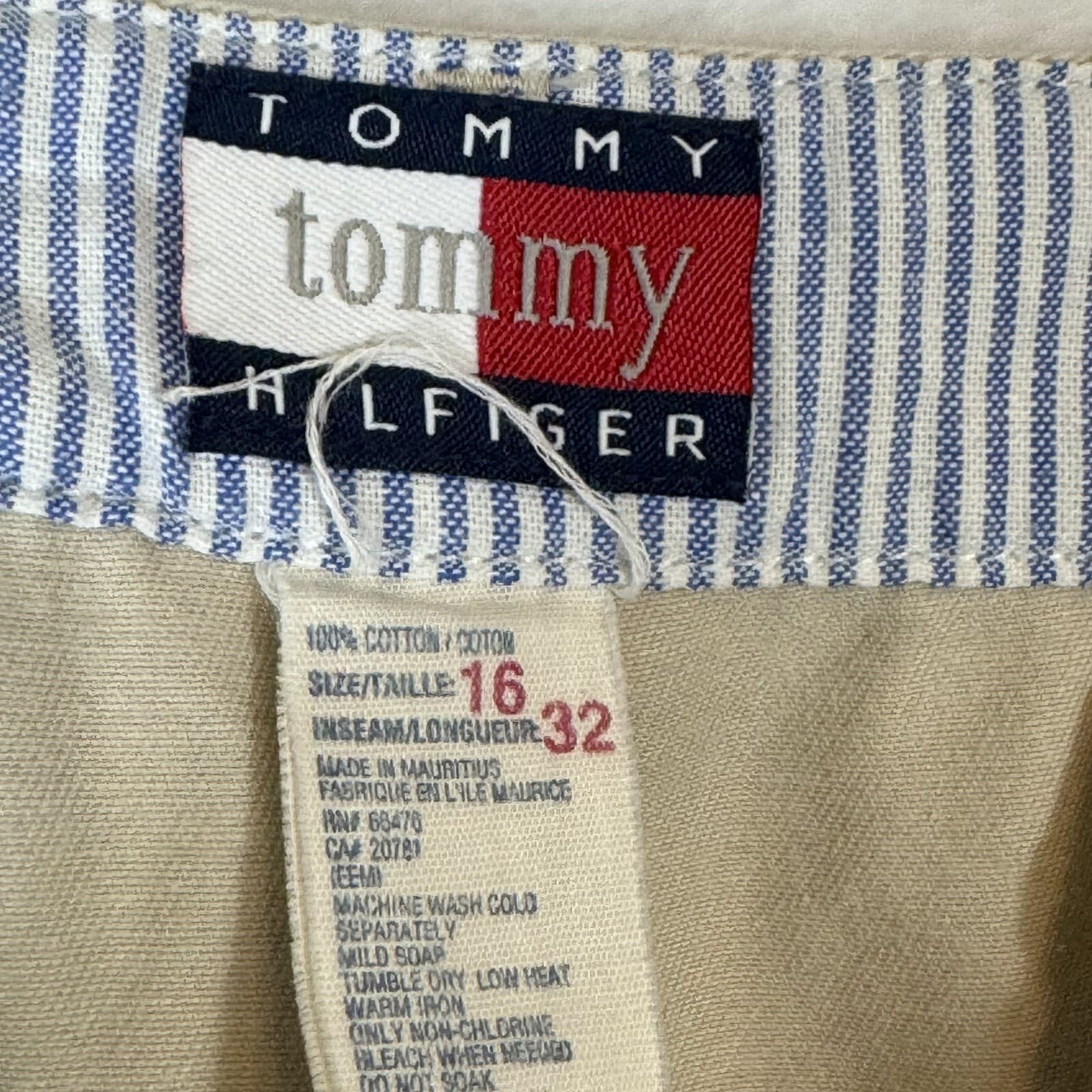 Tommy Hilfiger Chino Pants Women's 16/32 Mallet Cotton High-Rise Straight W406 - Thumbnail 6