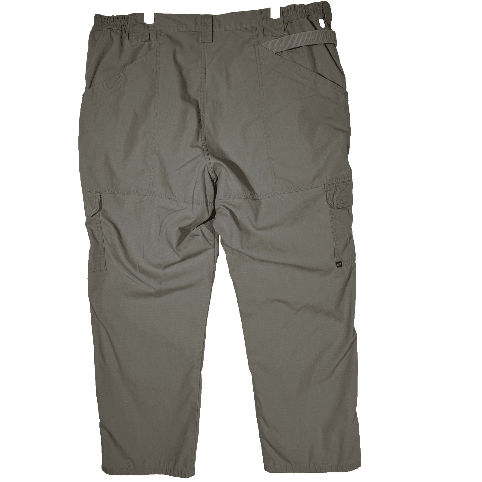 5.11 Tactical Cargo Pants Mens 42x30 Taupe Ripstop Elastic Waist Multi Pocket - Thumbnail 2