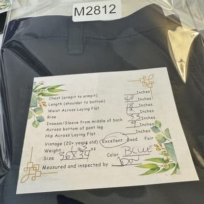 Carhartt FR Work Pants Mens 36x34 Measured 36x33 Navy CAT2 Arc Flash Reflective - Thumbnail 8