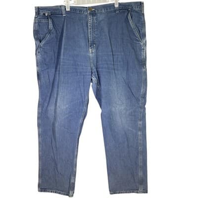 Carhartt FR Work Jeans Mens 46x32 CAT2 Arc Flash Denim Workwear (46x32) - Image 1