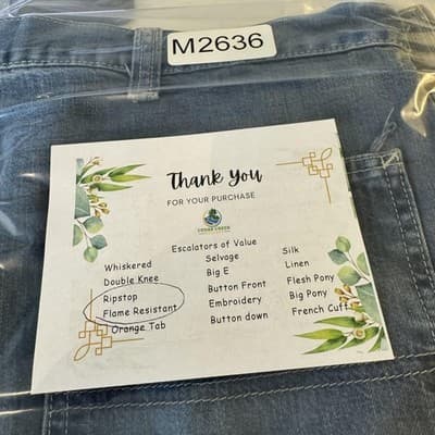 Carhartt FR Work Jeans Mens 46x32 CAT2 Arc Flash Denim Workwear (46x32) - Thumbnail 7