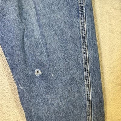 Carhartt FR Work Jeans Mens 44x28 CAT2 Arc Flash Denim Workwear (44x28) - Thumbnail 3