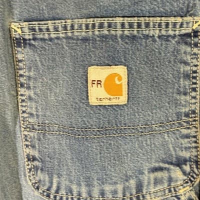Carhartt FR Work Jeans Mens 44x28 CAT2 Arc Flash Denim Workwear (44x28) - Thumbnail 8