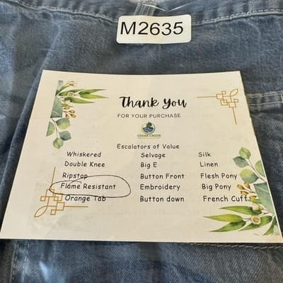 Carhartt FR Work Jeans Mens 44x28 CAT2 Arc Flash Denim Workwear (44x28) - Thumbnail 12