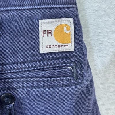 Carhartt FR Work Pants Mens 36x34 CAT2 Arc Flash NFPA70E Blue (36x34) - Thumbnail 3