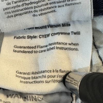 Carhartt FR Work Pants Mens 36x34 CAT2 Arc Flash NFPA70E Blue (36x34) - Thumbnail 4