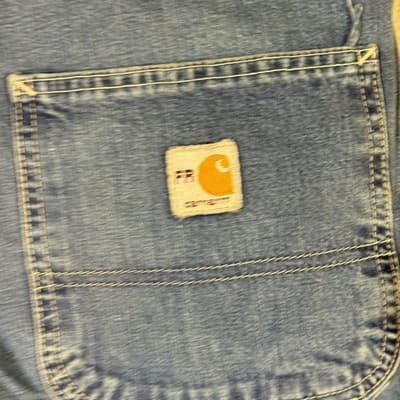 Carhartt FR Work Jeans Mens 46x32 CAT2 Arc Flash Denim Workwear (46x32) - Thumbnail 4