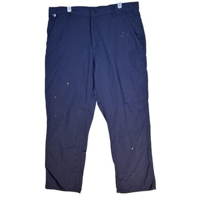 Carhartt FR Work Pants Mens 36x31 Navy Arc Flash CAT2 Flame Resistant Utility - Image 1