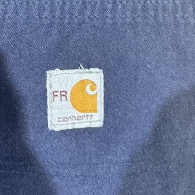 Carhartt FR Work Pants Mens 36x34 Measured 36x33 Navy CAT2 Arc Flash Reflective - Thumbnail 3