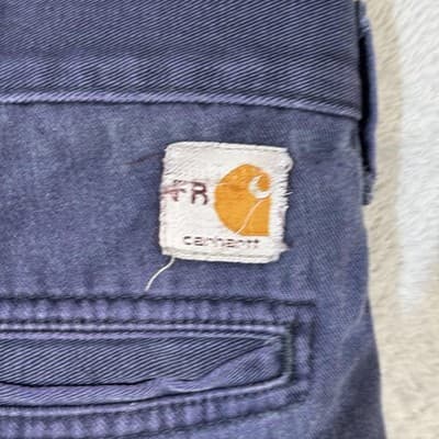 Carhartt FR Work Pants Mens 38x32 CAT2 Arc Flash NFPA70E Navy (38x32) - Thumbnail 5