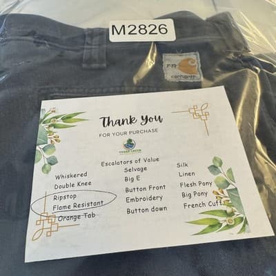 Carhartt FR Work Pants Mens 36x30 CAT2 Arc Flash NFPA70E Blue (36x30) - Thumbnail 8