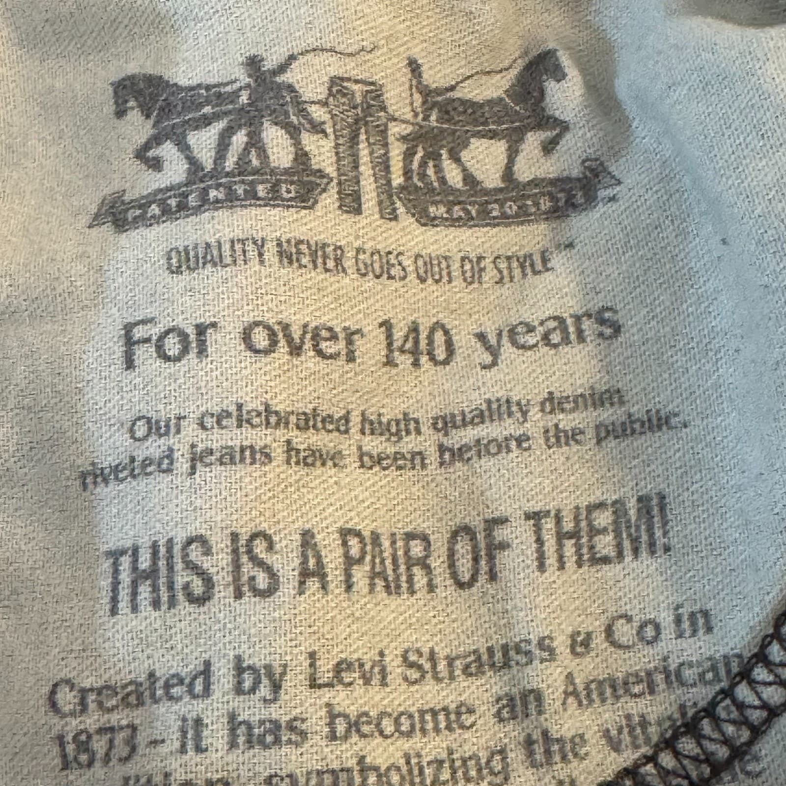 Levis 505 Jeans Mens 36x29 Black Denim Regular Fit Mid Rise Straight Leg - Thumbnail 11