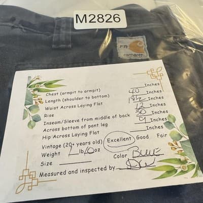 Carhartt FR Work Pants Mens 36x30 CAT2 Arc Flash NFPA70E Blue (36x30) - Thumbnail 9