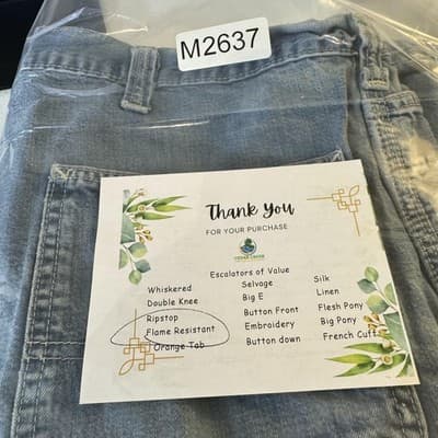 Carhartt FR Work Jeans Mens 46x32 CAT2 Arc Flash Denim Workwear (46x32) - Thumbnail 9