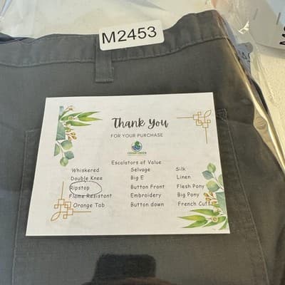 Carhartt Ripstop Pants Mens 36x28 Gray Relaxed Fit Utility Workwear Good - Thumbnail 13