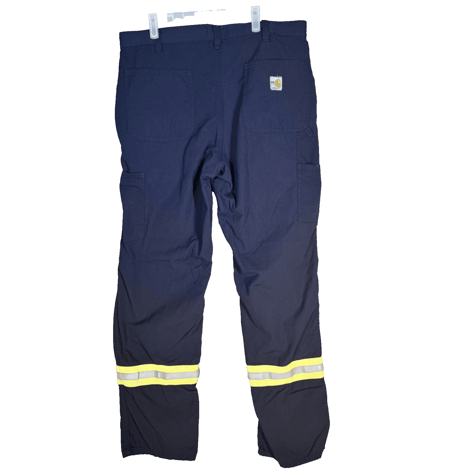 Carhartt FR Work Pants Mens 36x34 Measured 36x33 Navy CAT2 Arc Flash Reflective - Thumbnail 2