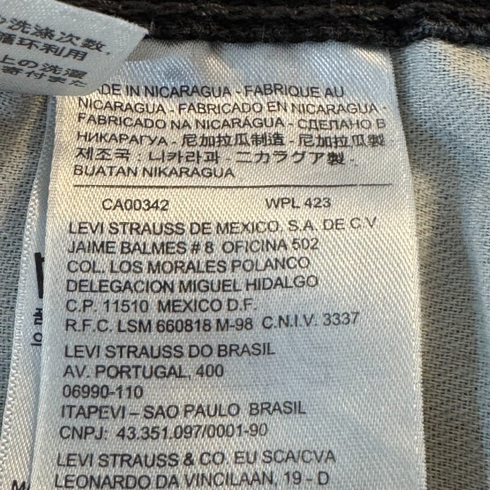 Levis 505 Jeans Mens 36x29 Black Denim Regular Fit Mid Rise Straight Leg - Thumbnail 12