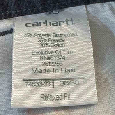 Carhartt Pants Mens 36x29 Gray Ripstop Relaxed Fit Utility Workwear Durable - Thumbnail 6