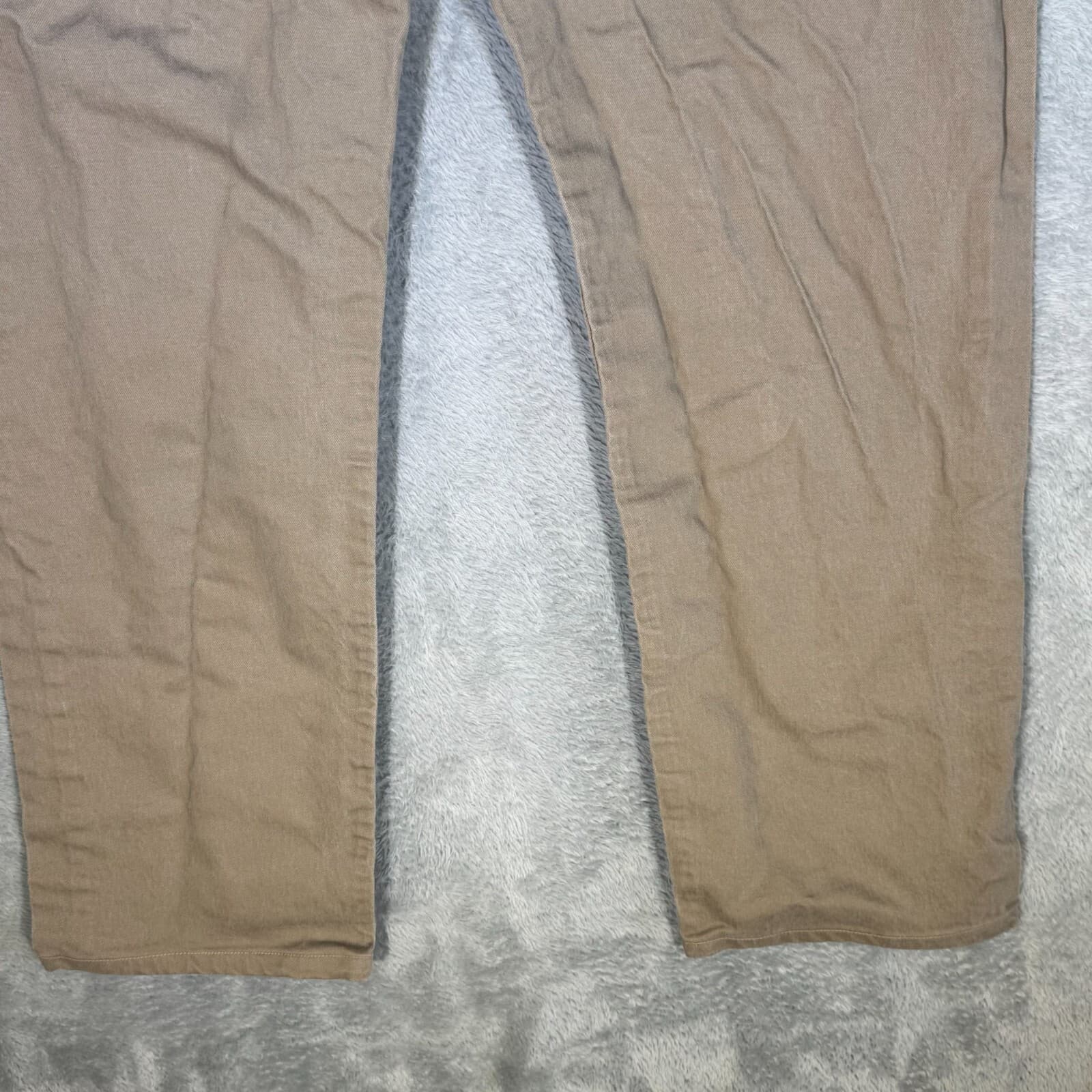 Levis 505 Jeans Mens 40x32 Regular Fit Mid Rise Tan Straight Leg Denim - Thumbnail 9