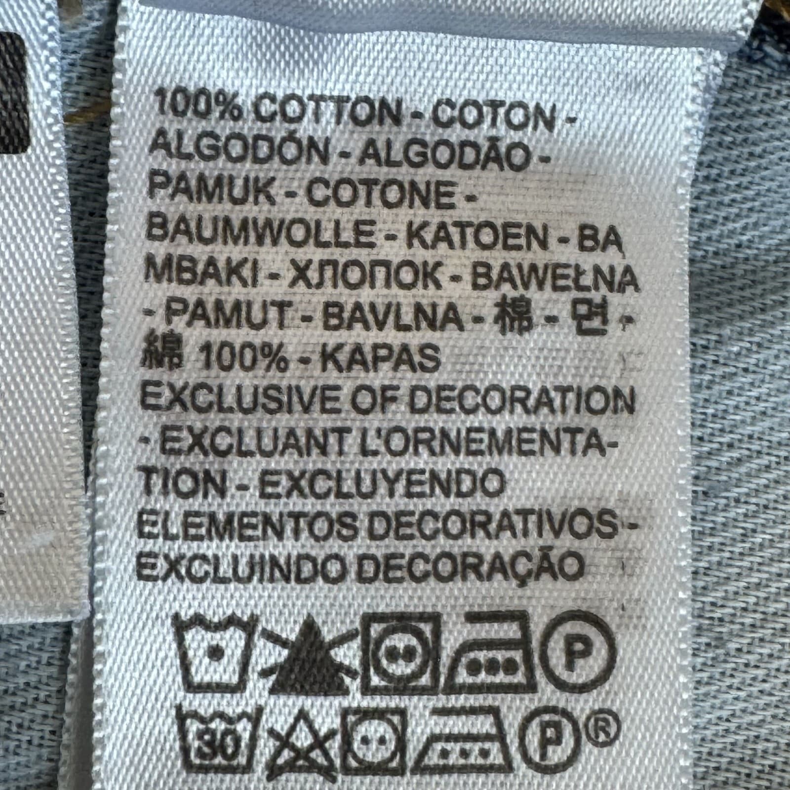 Levis 505 Jeans Mens 34x32 Regular Fit Mid Rise Blue Denim Straight Leg - Thumbnail 5