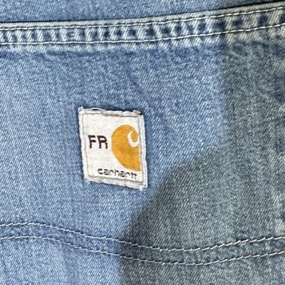 Carhartt FR Work Jeans Mens 46x32 CAT2 Arc Flash Denim Workwear (46x32) - Thumbnail 3