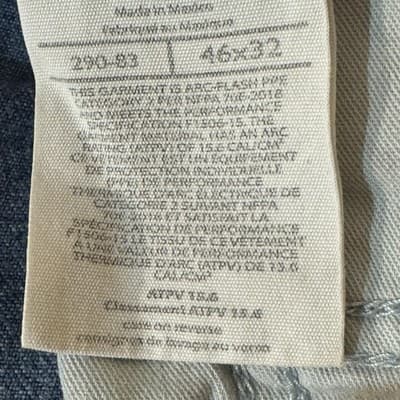 Carhartt FR Work Jeans Mens 46x32 CAT2 Arc Flash Denim Workwear (46x32) - Thumbnail 5