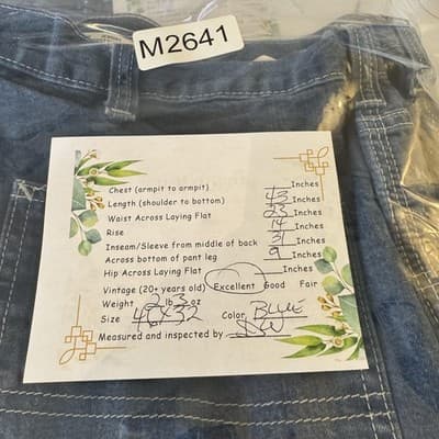 Carhartt FR Work Jeans Mens 46x32 CAT2 Arc Flash Denim Workwear (46x32) - Thumbnail 9