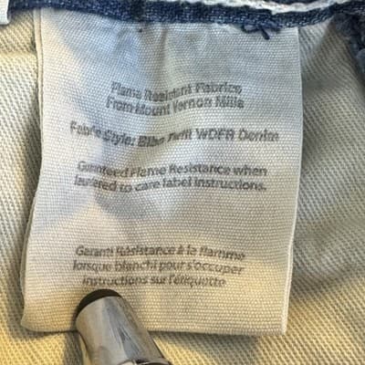 Carhartt FR Work Jeans Mens 44x28 CAT2 Arc Flash Denim Workwear (44x28) - Thumbnail 9