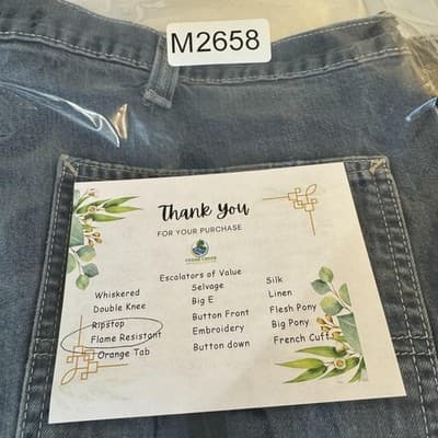 Carhartt FR Work Jeans Mens 44x28 CAT2 Arc Flash Denim Workwear (44x28) - Thumbnail 10