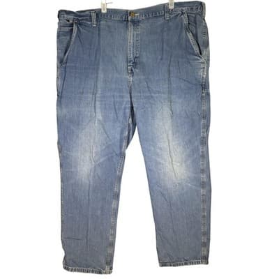 Carhartt FR Work Jeans Mens 46x32 CAT2 Arc Flash Denim Workwear (46x32) - Image 1