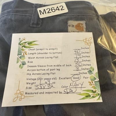 Carhartt FR Work Pants Mens 38x32 CAT2 Arc Flash NFPA70E Navy (38x32) - Thumbnail 11