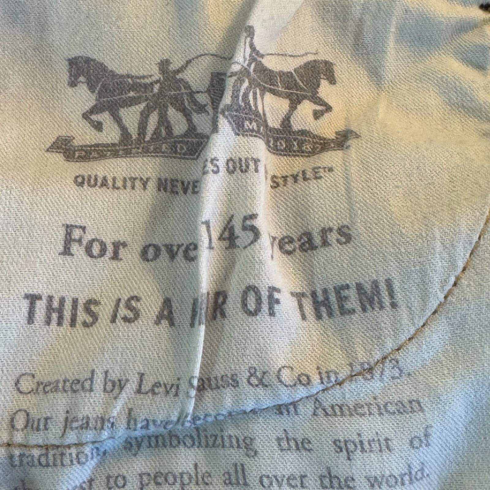 Levis 505 Jeans Mens 40x30 Regular Fit Mid Rise Blue Denim Straight Leg - Thumbnail 11