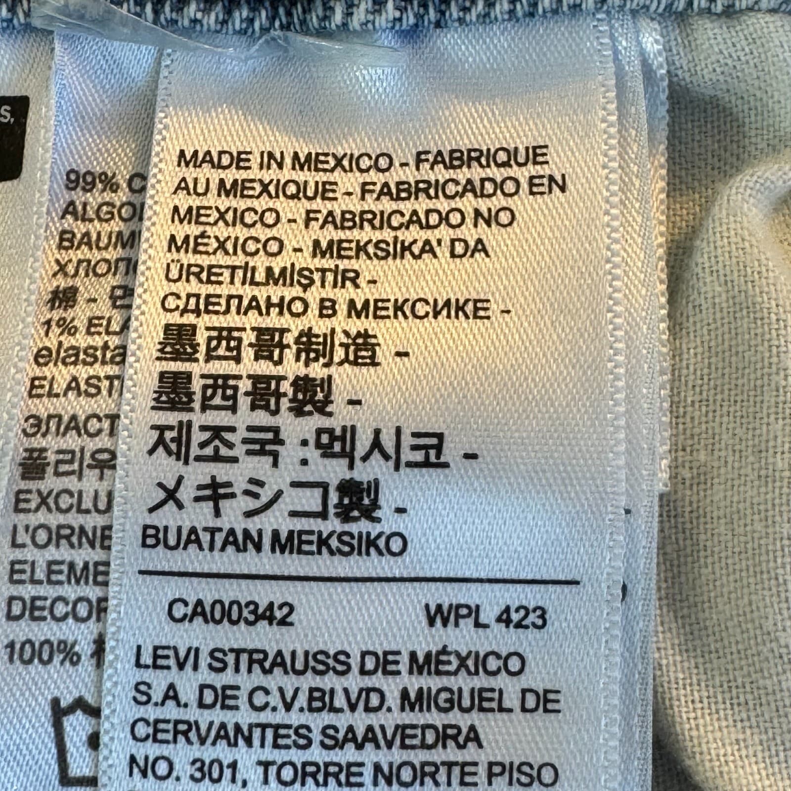 Levis 505 Jeans Mens 40x30 Regular Fit Mid Rise Blue Denim Straight Leg - Thumbnail 12