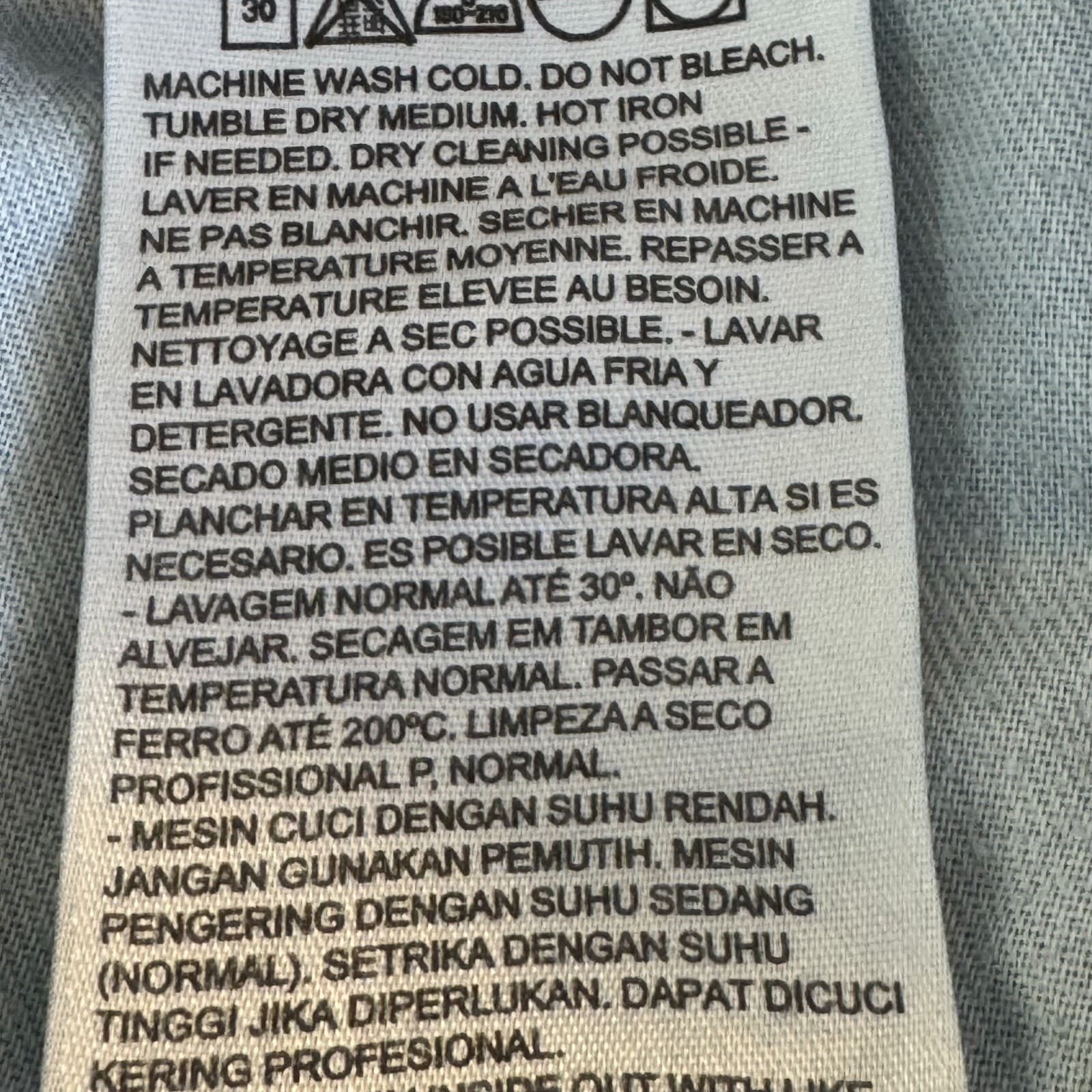 Levis 505 Jeans Mens 36x30 Regular Fit Mid Rise Blue Denim Straight Leg - Thumbnail 7